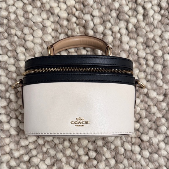 Coach Handbags - Coach Mini Cream and Black Bag